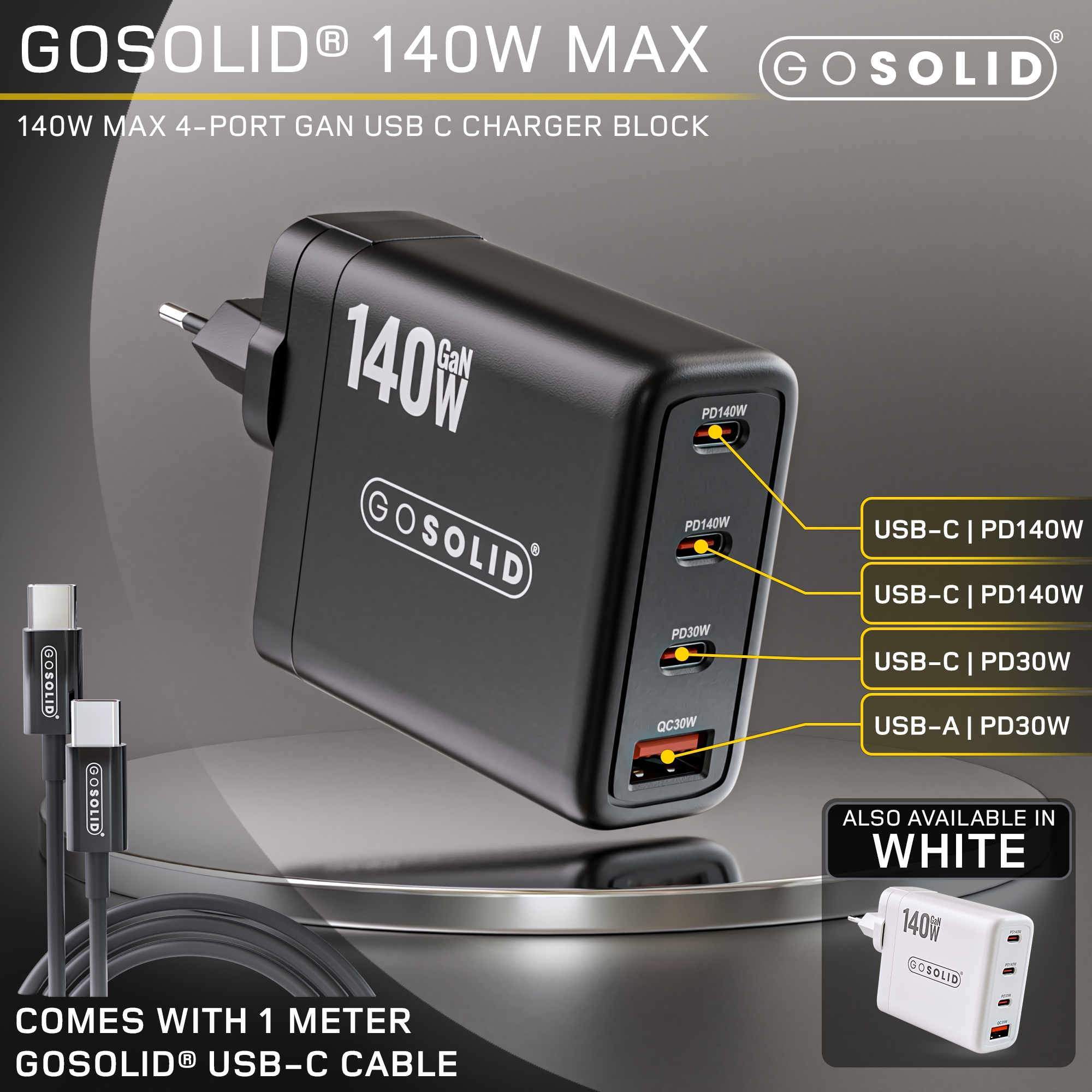 go-solid-oplader-140w-usb-c-voeding-met-4-poorten-3x-usb-c-1x-usb-a-zwart-5